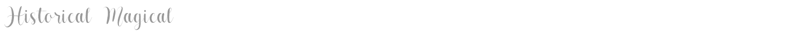 Historical Magical font preview